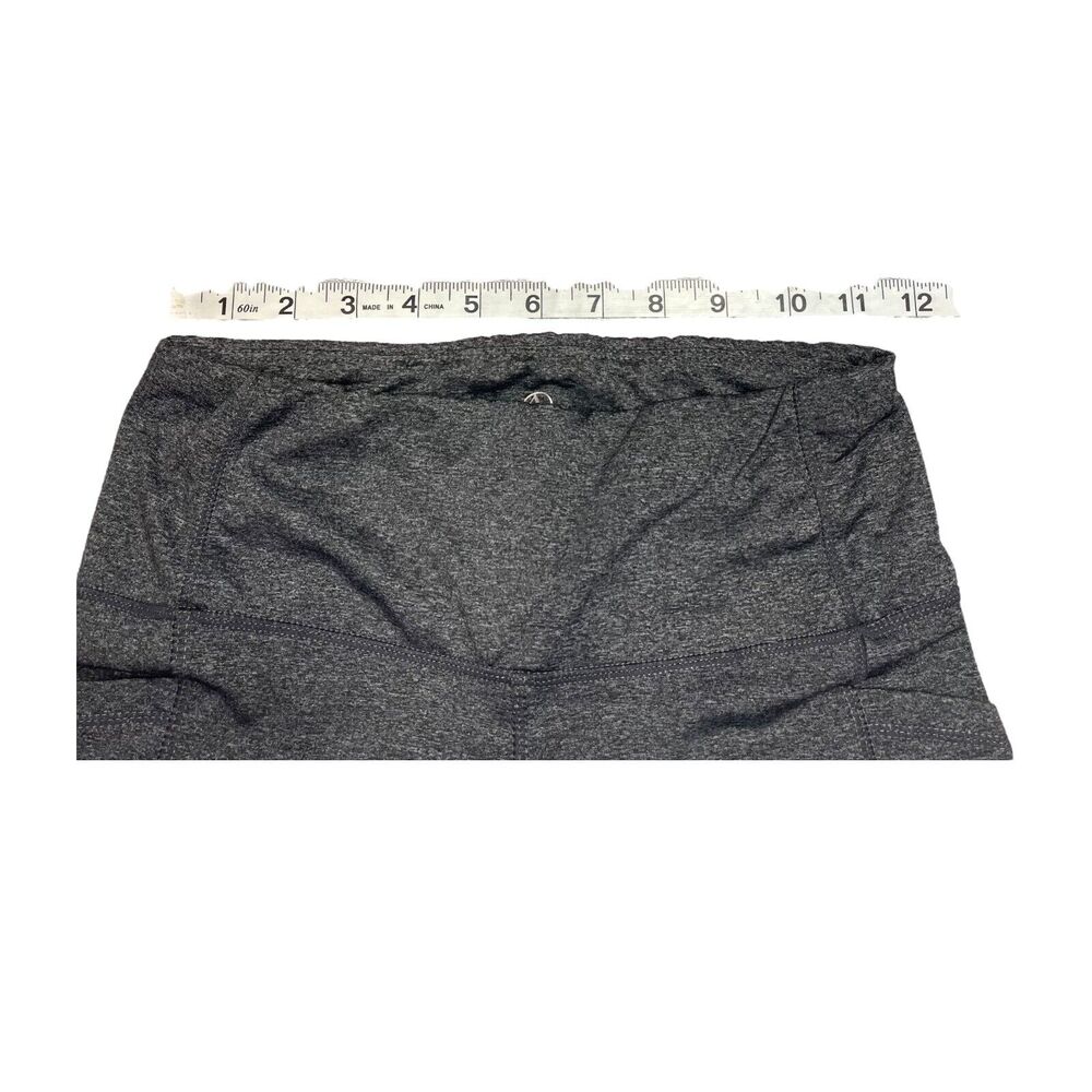 Adrienne Vittadini Sport Leggings Women Small Heather Gray Stretch Elastic Waist - Picture 6 of 6